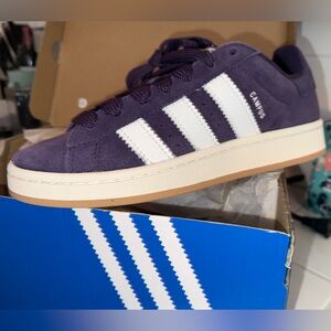 Adidas Campus Purple and White Sneakers